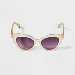 Girls' Butterfly Wing Sunglasses - Cat & Jack™ Gold: UV Protection, Recycled Plastic Frame