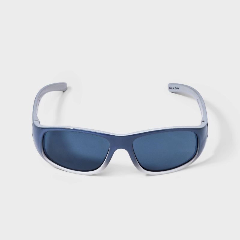 slide 1 of 2, Boys' Sports Wrap Sunglasses - Cat & Jack™ Gray: UV Protection, Recycled Plastic Frame, Ages 3-9, 1 ct