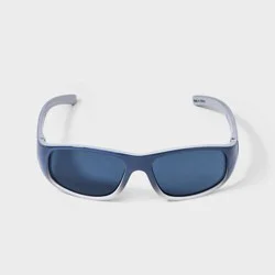 Boys' Sports Wrap Sunglasses - Cat & Jack™ Gray: UV Protection, Recycled Plastic Frame, Ages 3-9