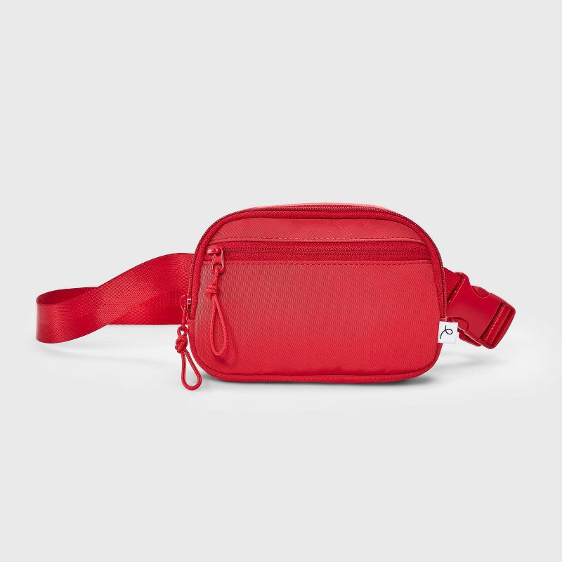 slide 1 of 4, Girls' Fanny Pack - art class™ Red: Softside Wallet, Adjustable Strap, Recycled Polyester, 1 ct