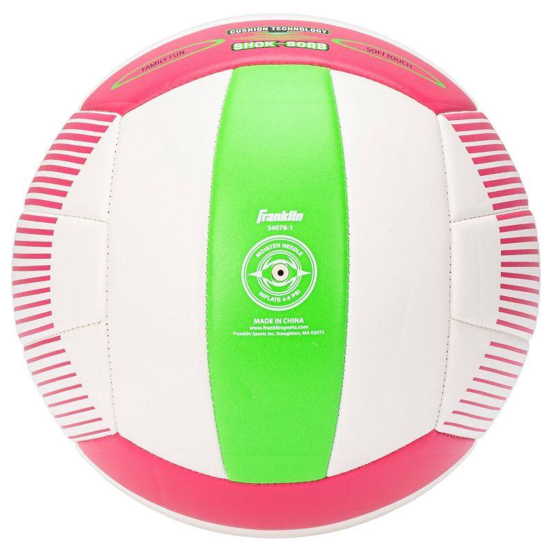 slide 3 of 4, Franklin Sports Super Soft Spike Volleyball - Lime/Pink: Indoor & Outdoor Use, PVC Shell, 1 ct