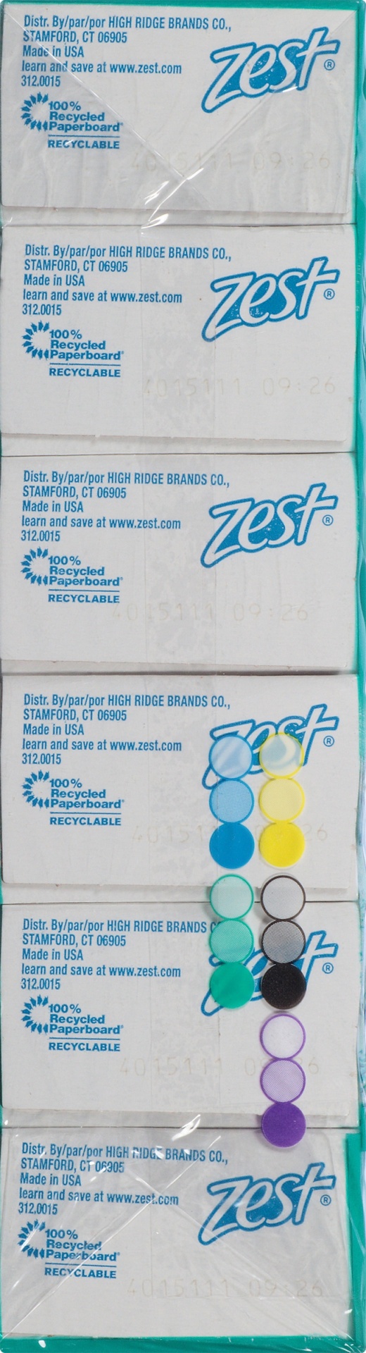 slide 4 of 7, Zest Aqua Soap Bar, 6 ct