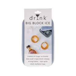 Drynk Block Ice Tray Grey