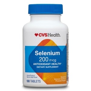 slide 1 of 1, CVS Health Selenium 200 Mcg Tablets, 100 ct