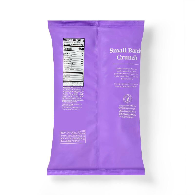 slide 2 of 4, Maui Onion Kettle Cooked Potato Chips - 8oz - Good & Gather™, 8 oz