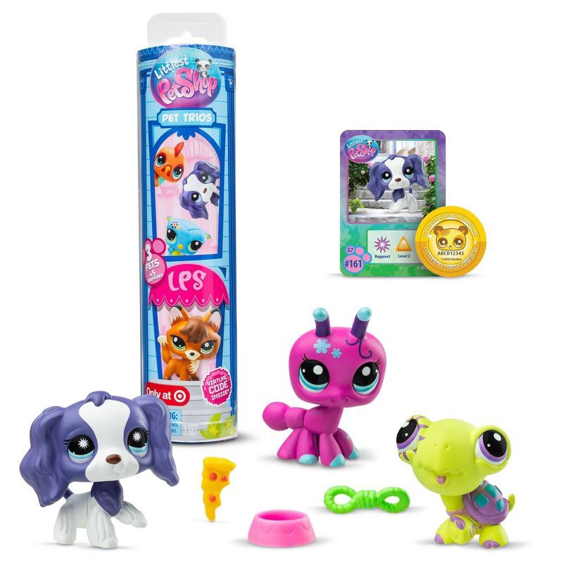 slide 1 of 10, Littlest Pet Shop Surprise Reveal Collectible Figures - 3pk, 3 ct