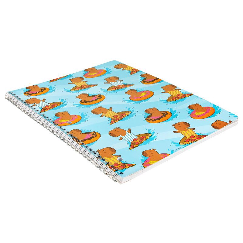slide 2 of 3, Lena + Liam Subject Notebook Swimming Capybaras, School Supplies, 1 ct