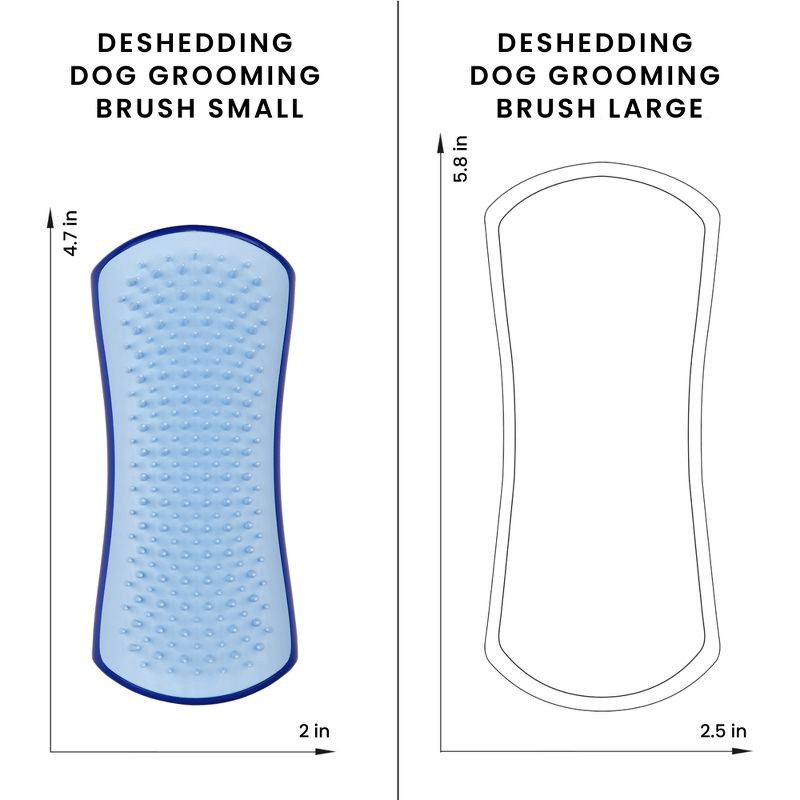 slide 9 of 9, Tangle Teezer Pet Teezer Small De-Shedding Dog Grooming Brush - Blue, 1 ct