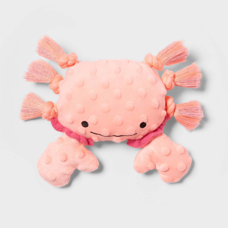 slide 2 of 3, 6.75" Crab Rope Plush Dog Toy - Sun Squad™, 1 ct