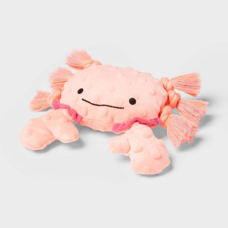 slide 1 of 3, 6.75" Crab Rope Plush Dog Toy - Sun Squad™, 1 ct