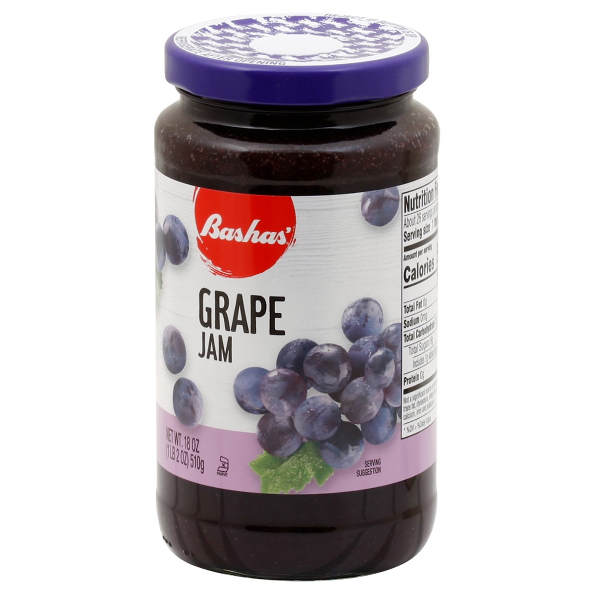slide 8 of 13, Bashas Grape Jam, 18 oz