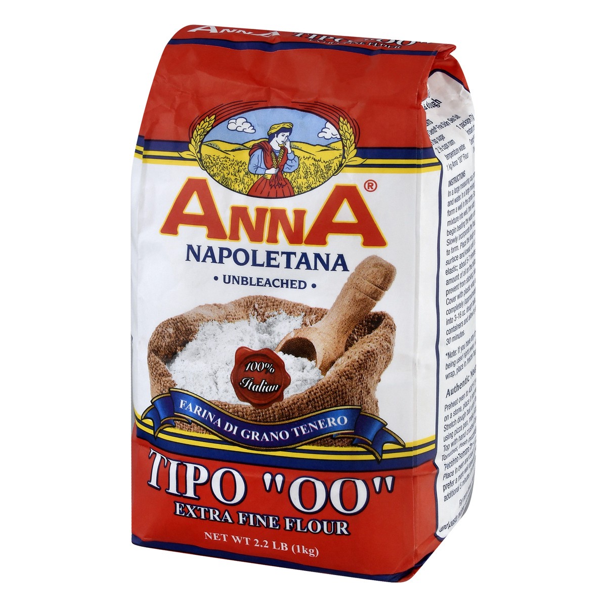 slide 4 of 9, Anna Napoletana Extra Fine Tipo "00" Flour, 2 lb