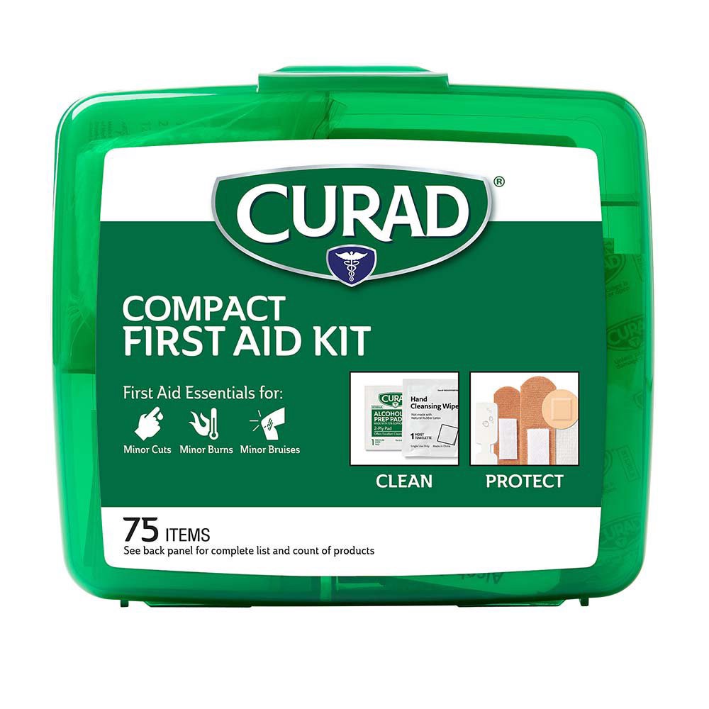slide 1 of 1, Curad First Aid Travel Kit Soft Case, 75 ct