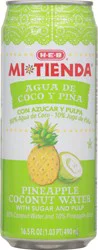 H-E-B Mi Tienda Pineapple Coconut Water with Sugar & Pulp