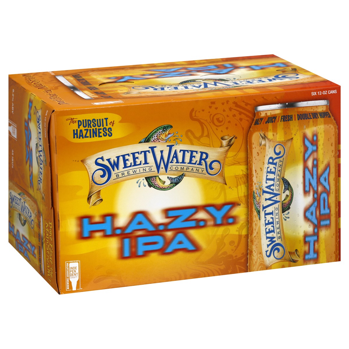 slide 2 of 9, SweetWater Brewing Co Hazy IPA Beer 6 ea, 12 oz