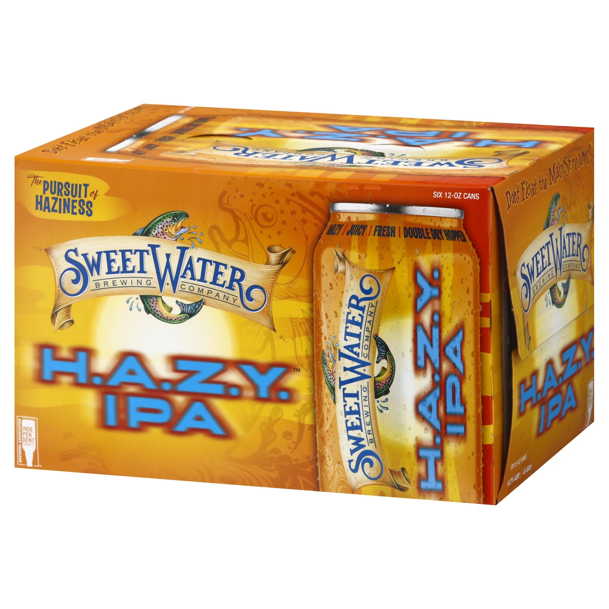 slide 3 of 8, SweetWater Brewing Company H.A.Z.Y. IPA, 12 oz