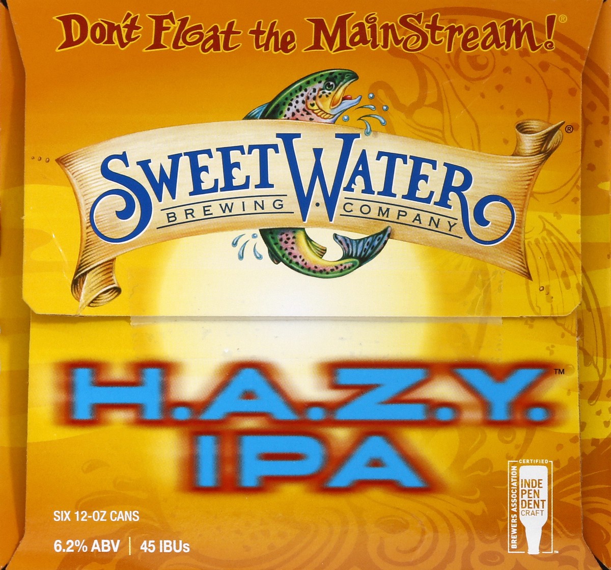 slide 9 of 9, SweetWater Brewing Co Hazy IPA Beer 6 ea, 12 oz