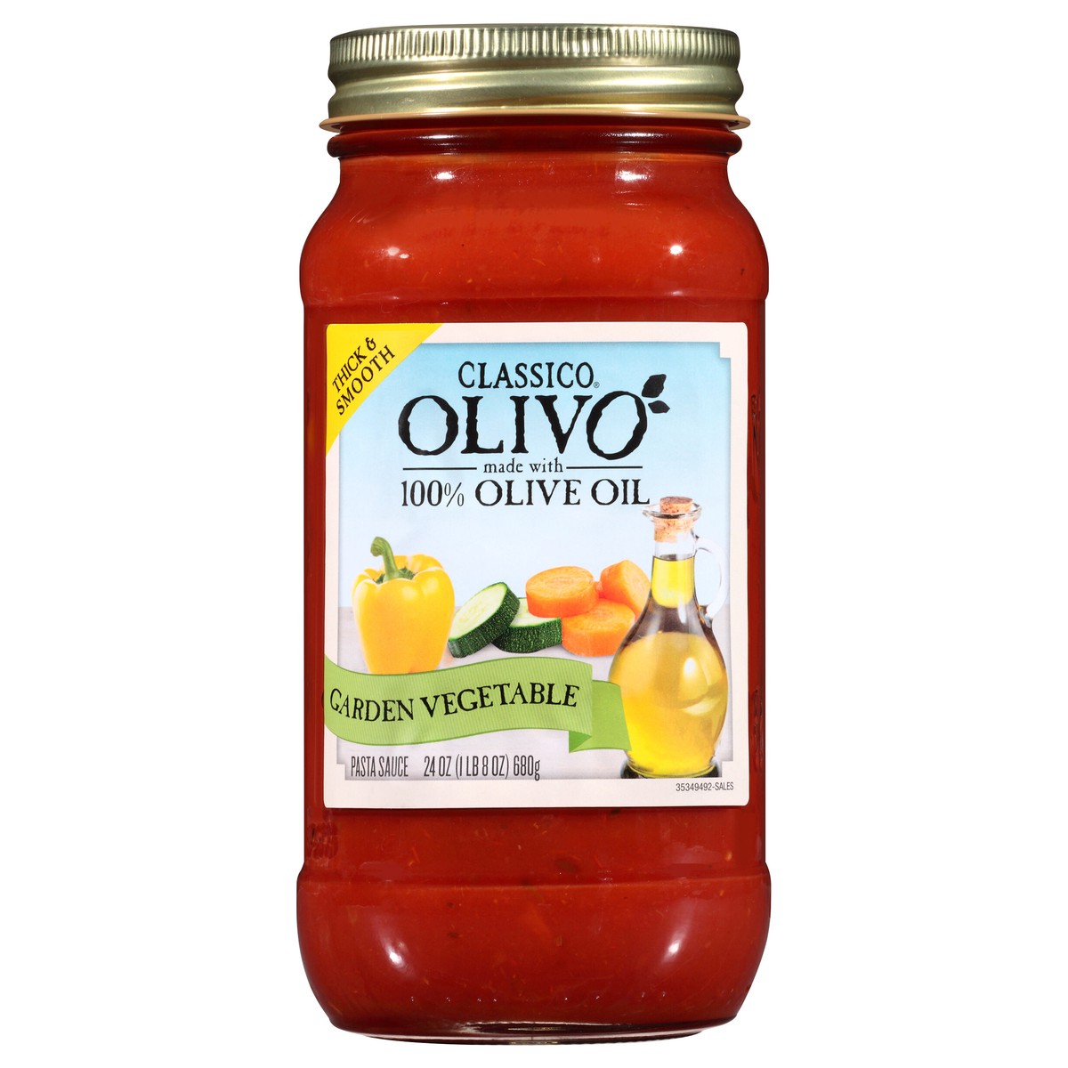 slide 4 of 12, Classico Olivo Garden Vegetable Olive Oil Pasta Sauce, 24 oz Jar, 24 oz