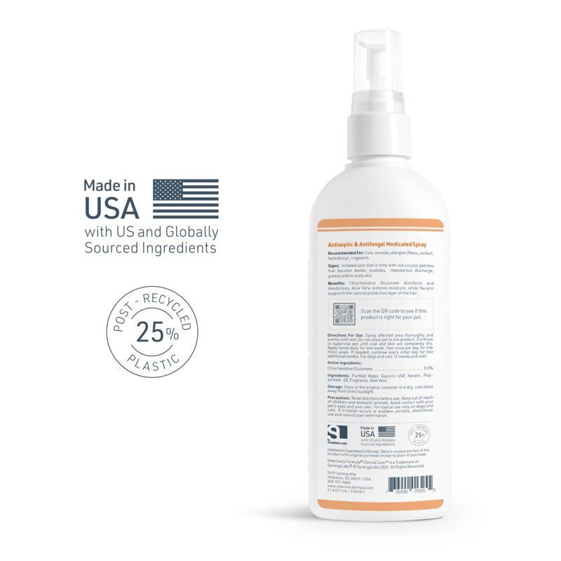 slide 4 of 5, Veterinary Formula Clinical Care Antiseptic and Antifungal Dog and Cat Spray - 8 fl oz, 8 fl oz