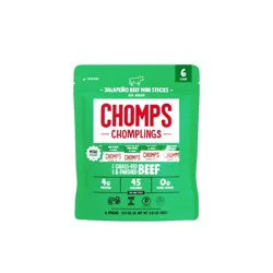 Chomps Snack Sticks Chomps Chomplings Jalapeno Beef Mini Sticks - 3oz/6ct