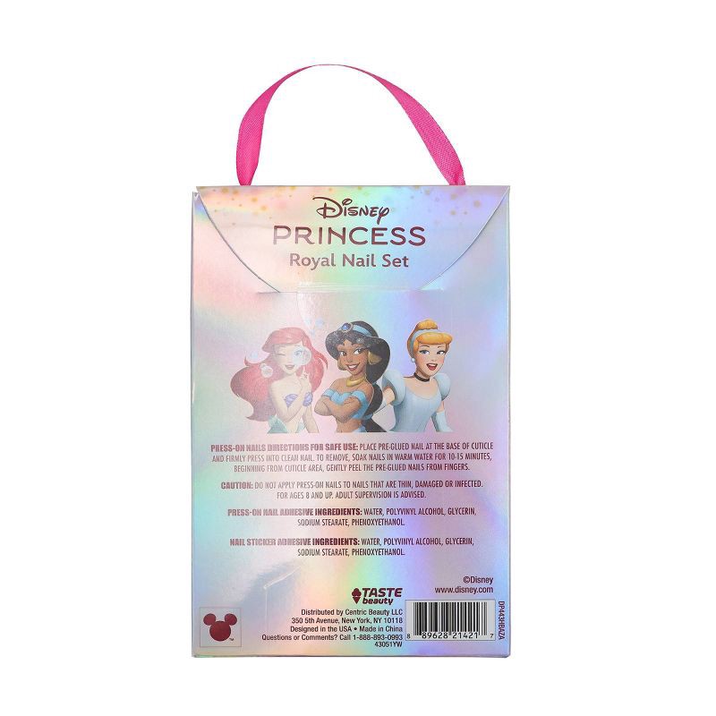 slide 2 of 4, Disney Princess Asst Royal Fake Nail Set, 1 ct