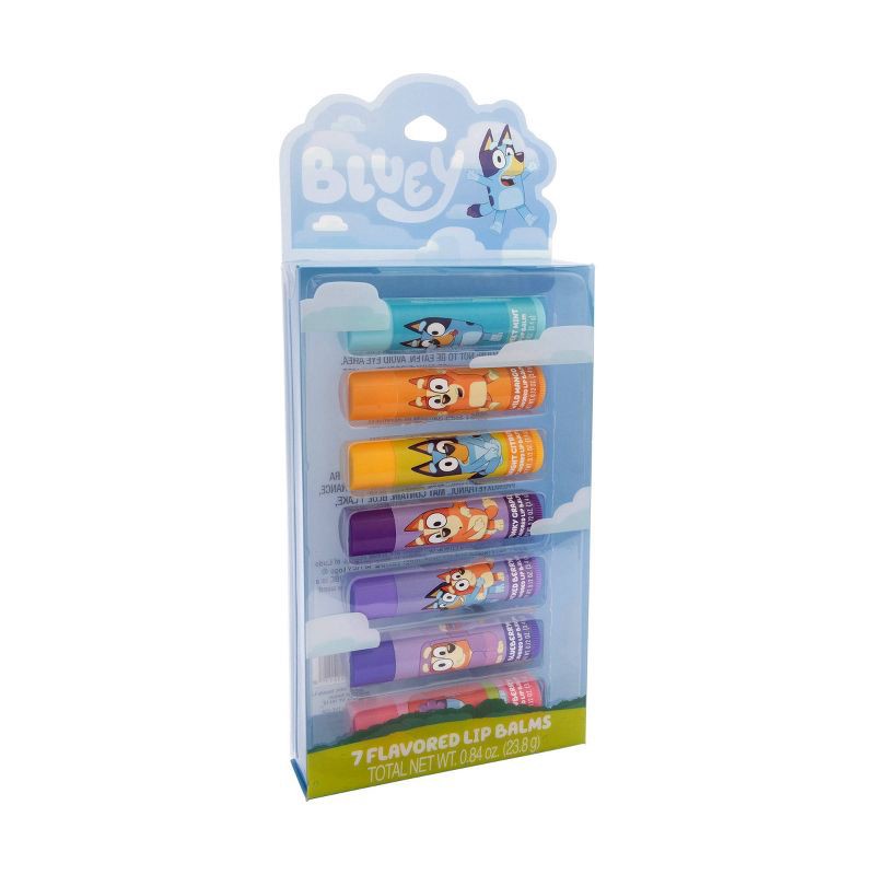slide 3 of 4, Bluey 7pk Lip Balm Set in Acetate Box - 7pk, 7 ct