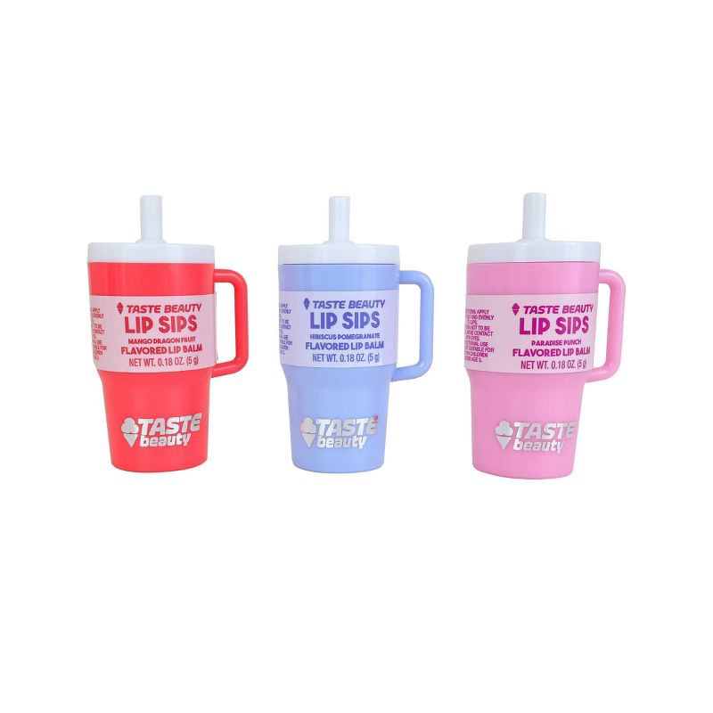 slide 4 of 4, Taste Beauty Lip Balm Tumblers - 3pk, 3 ct