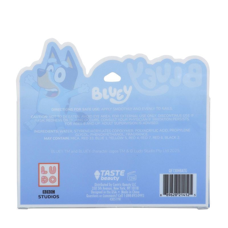 slide 2 of 4, Bluey Nail Polish Set in Acetate Box 4pk - 1.48 fl oz, 4 ct, 1.48 fl oz