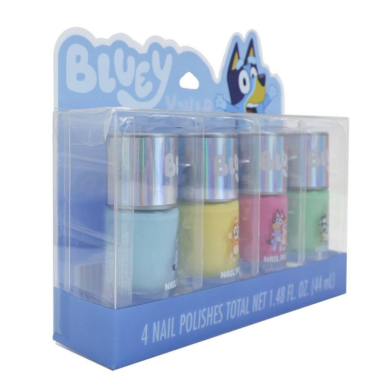 slide 3 of 4, Bluey Nail Polish Set in Acetate Box 4pk - 1.48 fl oz, 4 ct, 1.48 fl oz