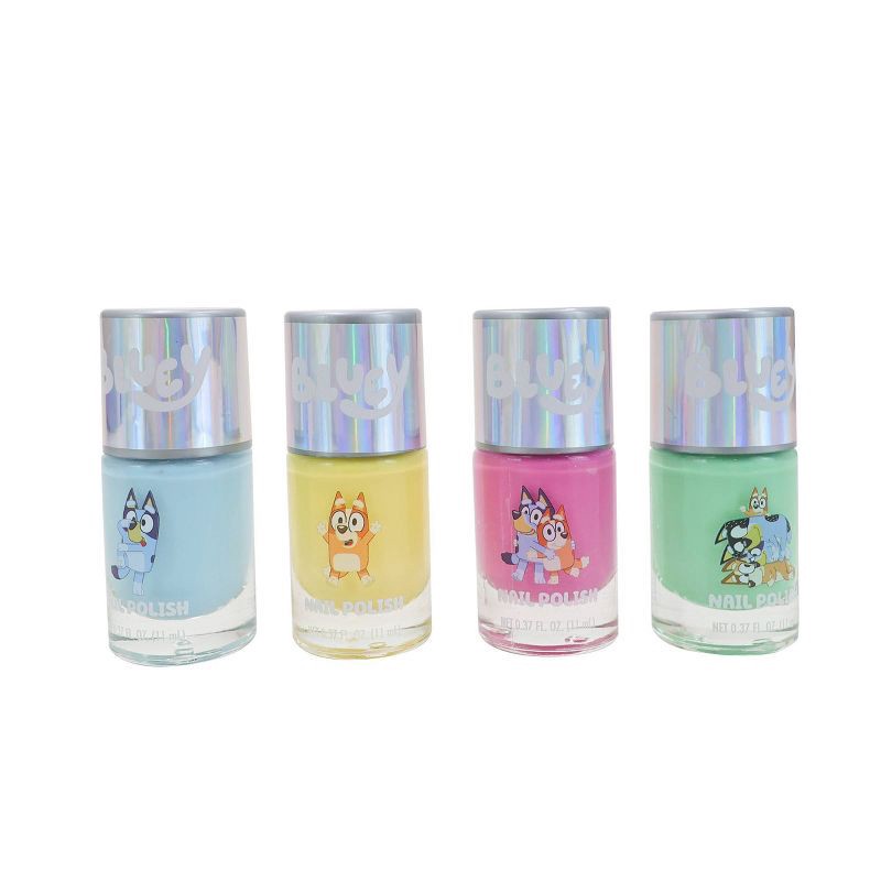 slide 4 of 4, Bluey Nail Polish Set in Acetate Box 4pk - 1.48 fl oz, 4 ct, 1.48 fl oz