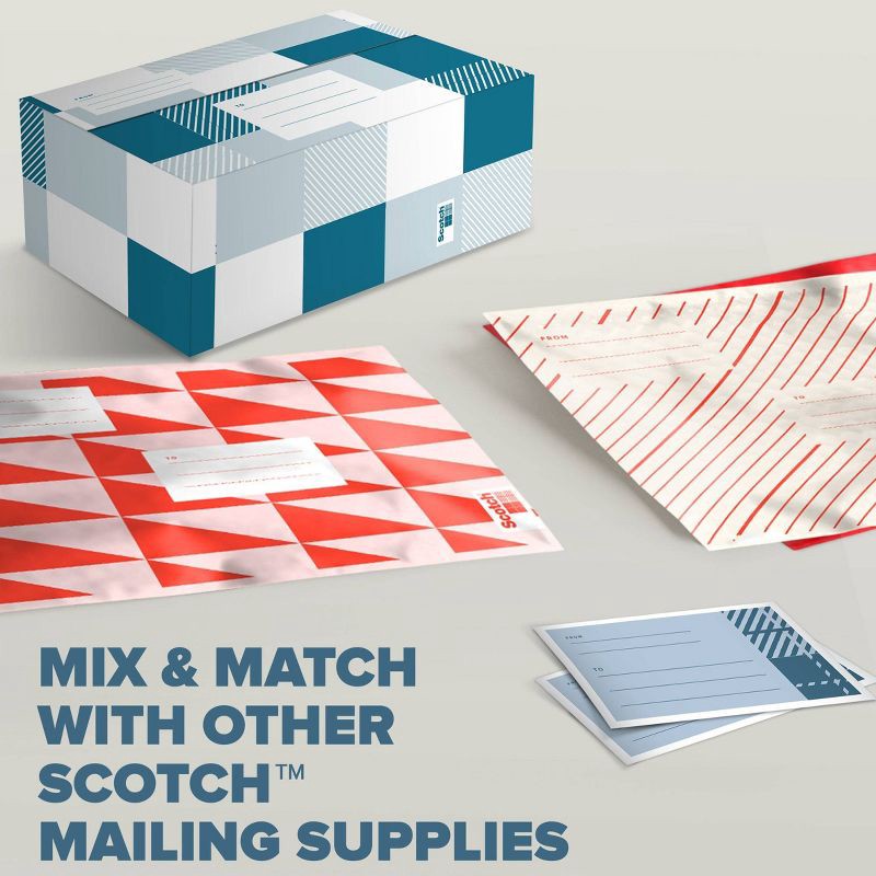 slide 9 of 10, Scotch Plaid Designer Mailing Box Blue, 1 ct