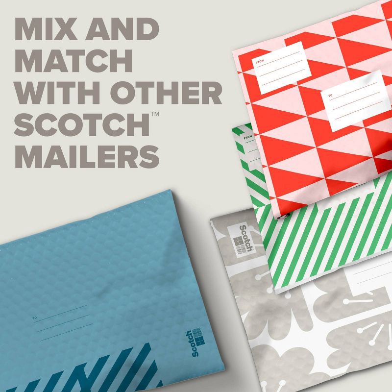 slide 8 of 10, Scotch Poly Bubble Padded Mailer 3pk Small Green, 3 ct
