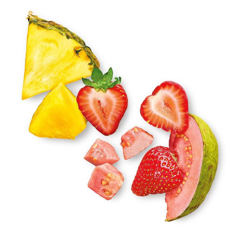 slide 3 of 3, Frozen Pineapple, Strawberry, Guava Fruit Blend - 16oz - Good & Gather™, 16 oz