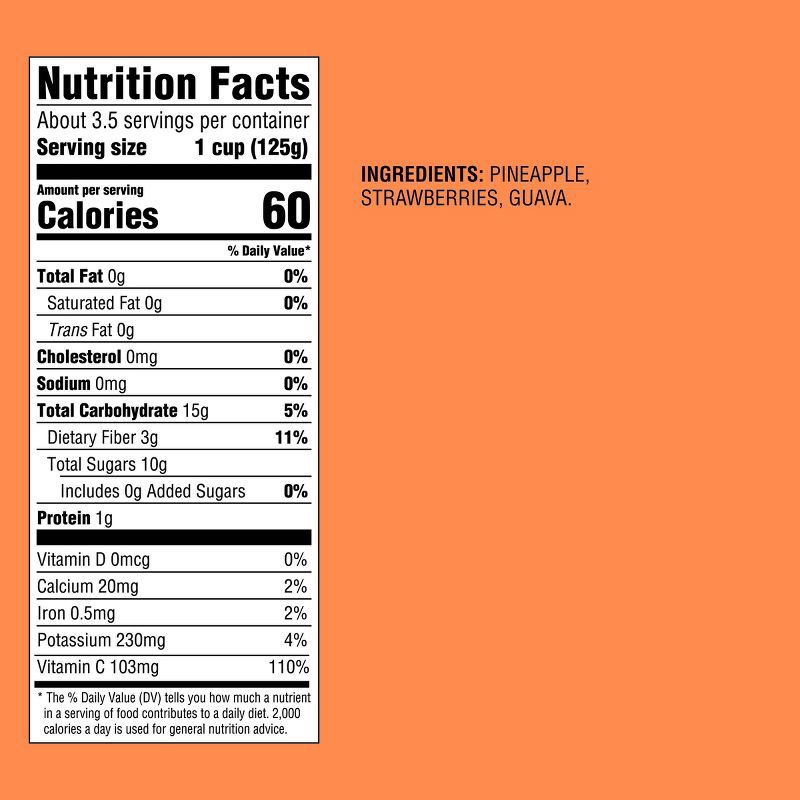 slide 4 of 4, Frozen Pineapple, Strawberry, Guava Fruit Blend - 16oz - Good & Gather™, 16 oz
