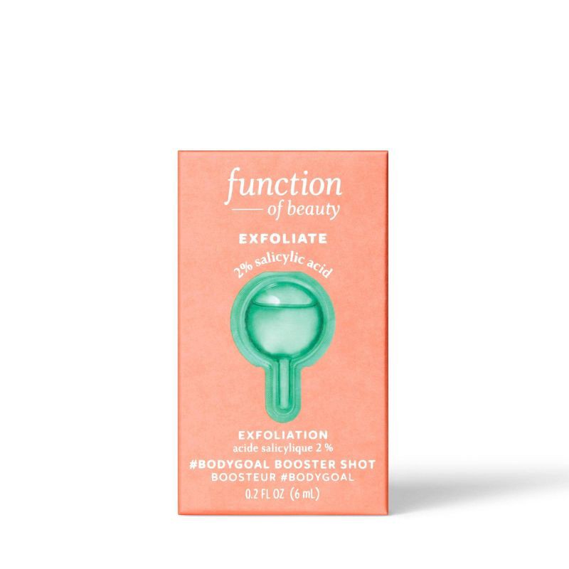 slide 1 of 9, Function of Beauty Exfoliate Bodygoal Booster Shot with 2% Salicylic Acid - 0.2 fl oz, 0.2 fl oz