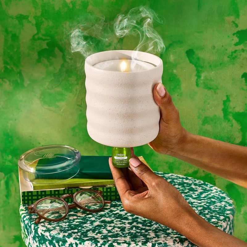 slide 4 of 7, Lifelines Bubble Cream Flameless Candle Diffuser, 1 ct