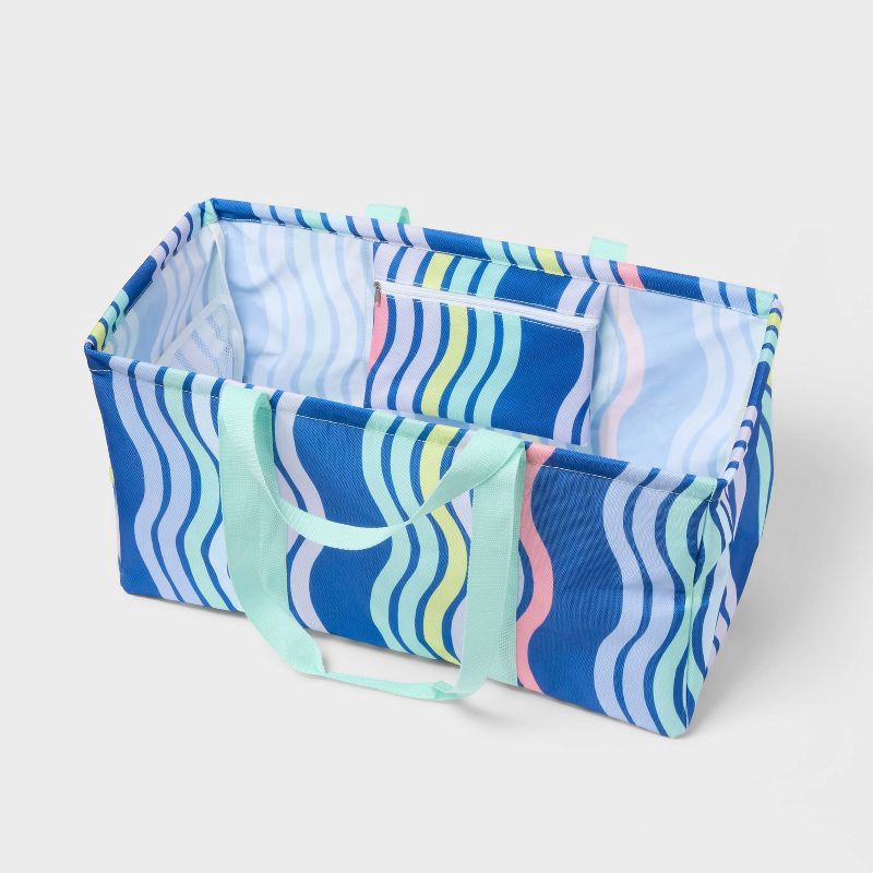 slide 3 of 5, Multipurpose Tote Navy Print - Sun Squad™, 1 ct