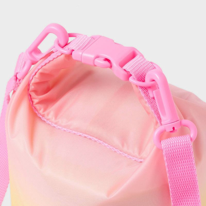 slide 3 of 3, Roll Top Wet/Dry Bag with Crossbody Strap Pink Ombre - Sun Squad™, 1 ct
