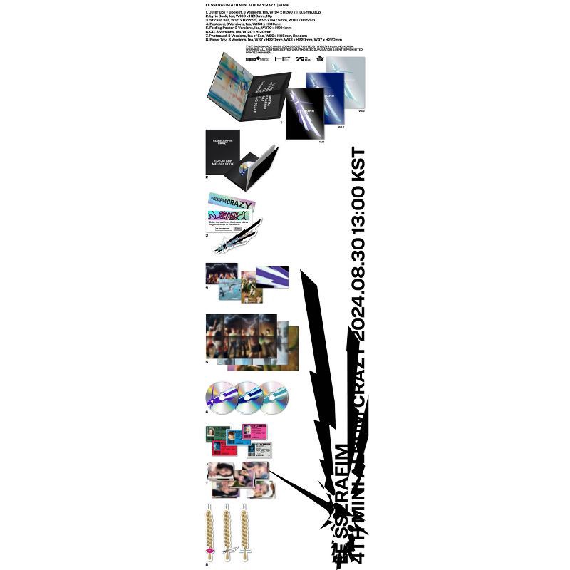 slide 2 of 4, Universal Music Group Le Sserafim - 4th Mini Album - Crazy (Target Exclusive, CD), 1 ct