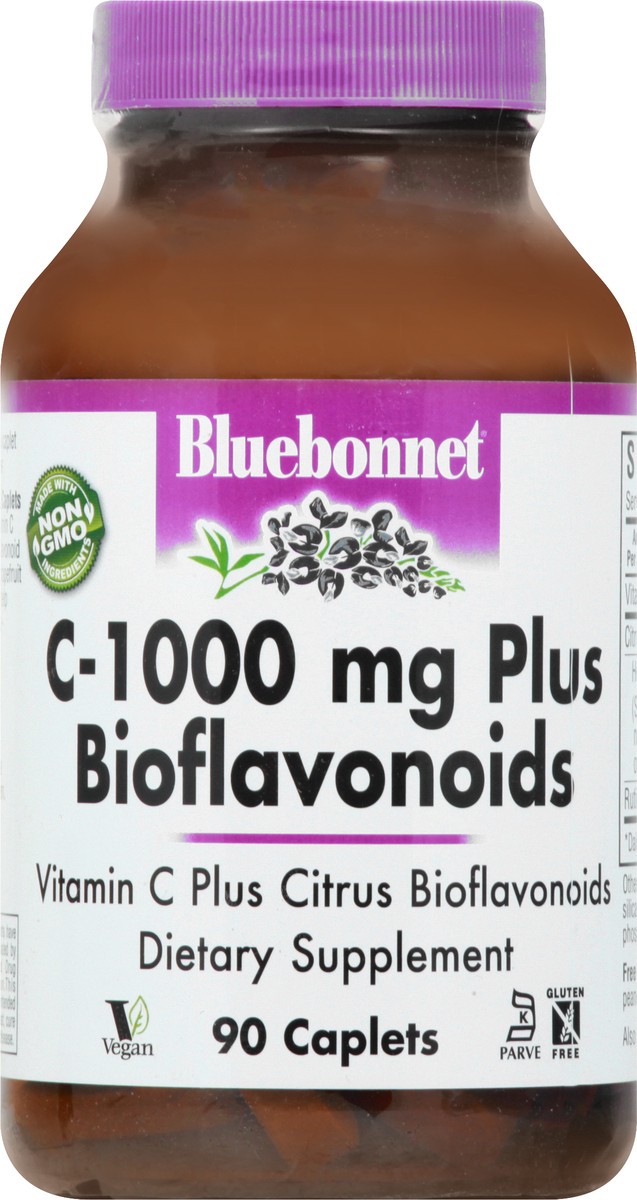 slide 1 of 9, Bluebonnet Nutrition Vitamin C Bioflavonoids, 90 ct; 1000 mg