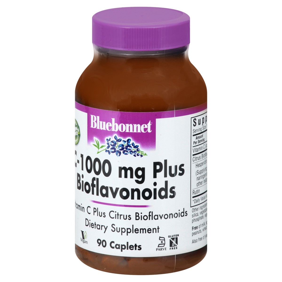 slide 5 of 9, Bluebonnet Nutrition Vitamin C Bioflavonoids, 90 ct; 1000 mg