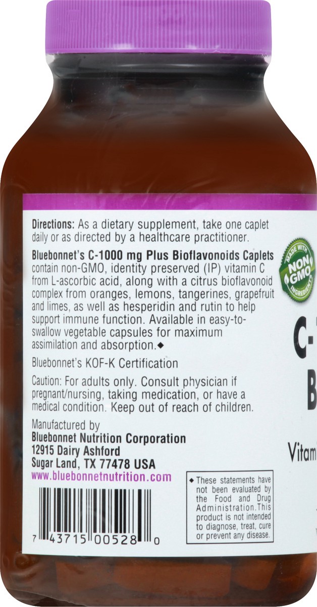 slide 9 of 9, Bluebonnet Nutrition Vitamin C Bioflavonoids, 90 ct; 1000 mg