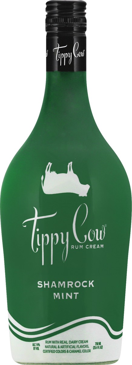 slide 4 of 9, Tippy Cow Shamrock Mint Cream 750 Ml, 1 ct