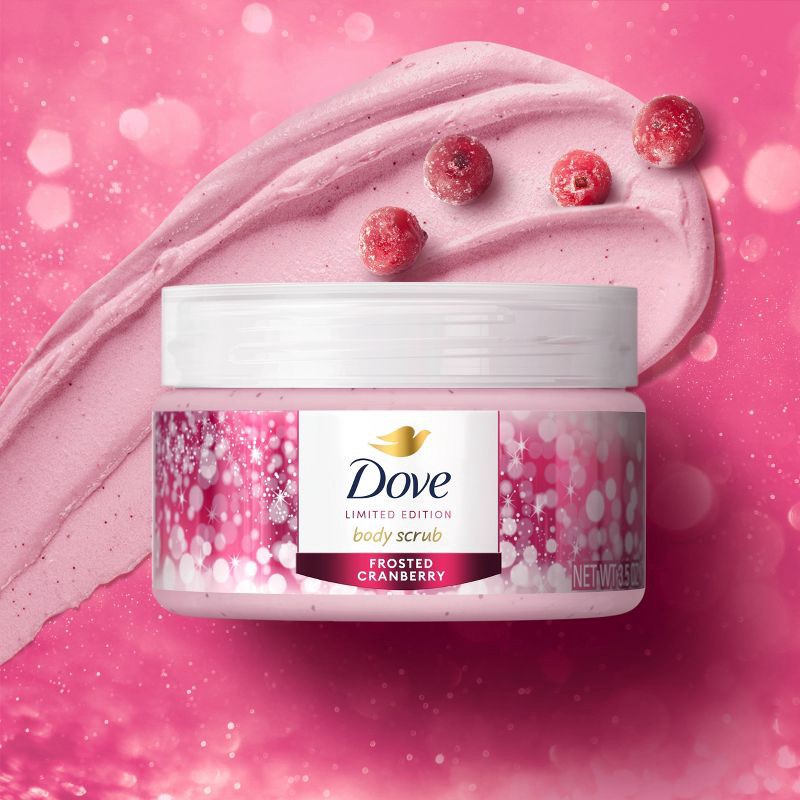 slide 5 of 6, Dove Beauty Limited Edition Mini Body Scrub - Frosted Cranberry - 3.5oz, 3.5 oz