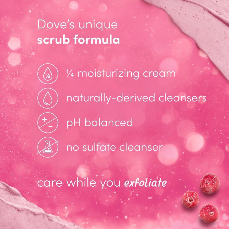slide 6 of 6, Dove Beauty Limited Edition Mini Body Scrub - Frosted Cranberry - 3.5oz, 3.5 oz