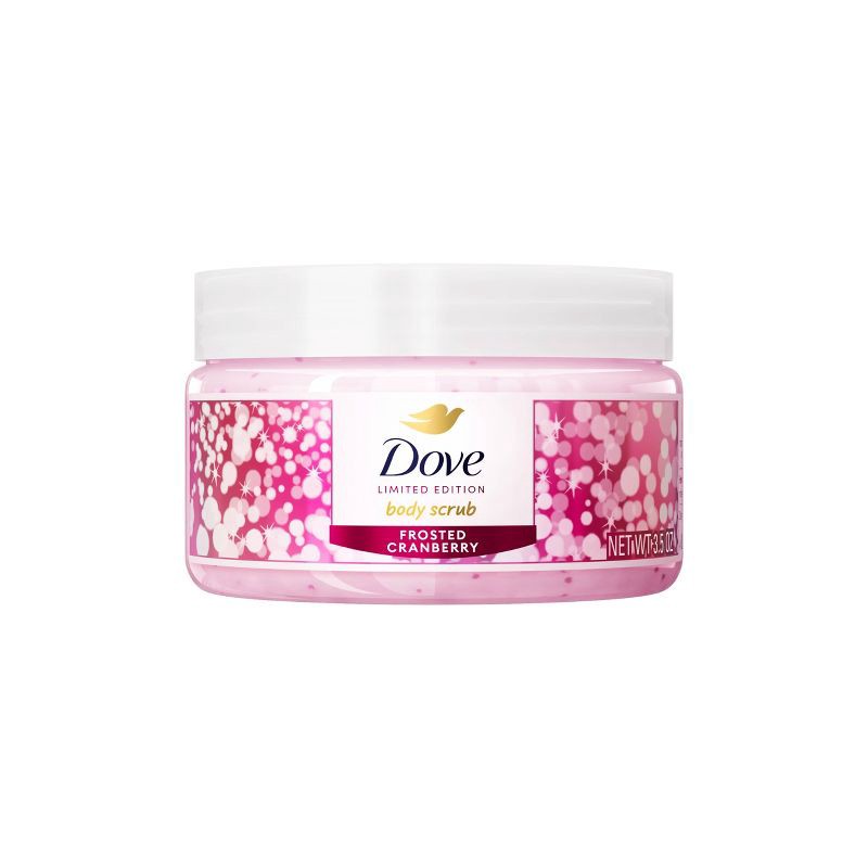 slide 1 of 6, Dove Beauty Limited Edition Mini Body Scrub - Frosted Cranberry - 3.5oz, 3.5 oz