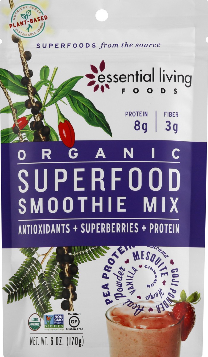 slide 5 of 7, Essential Living Foods Smoothie Mix 6 oz, 6 oz