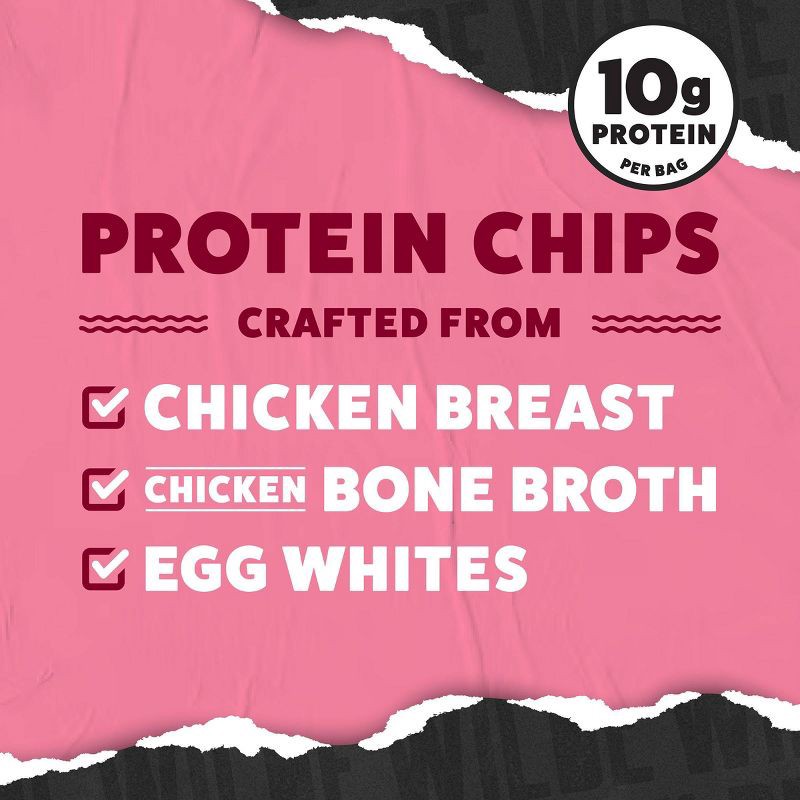 slide 3 of 6, Wilde Brand WILDE Protein Chips Himalayan Pink Salt 4oz, 4 oz