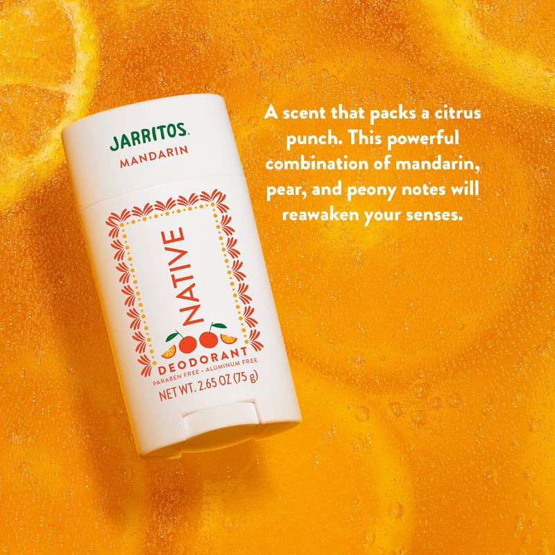 slide 6 of 7, Native Deodorant for Women & Men - Limited Edition Jarritos - Mandarin - 2.65oz, 2.65 oz