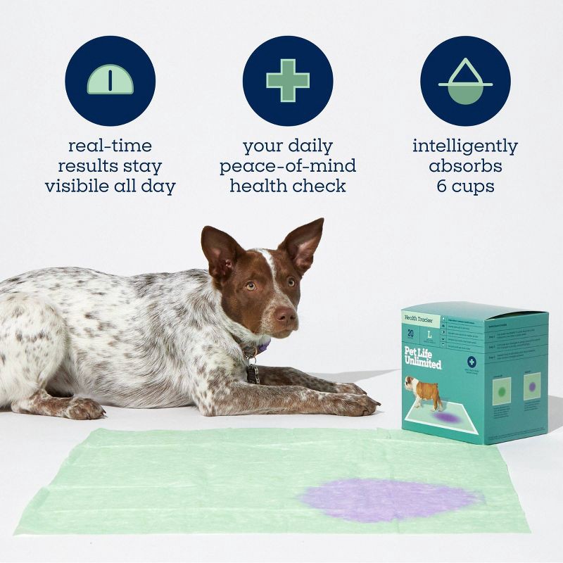 slide 7 of 10, Pet Life Unlimited Health Tracker Dog Pads - 20ct, 20 ct